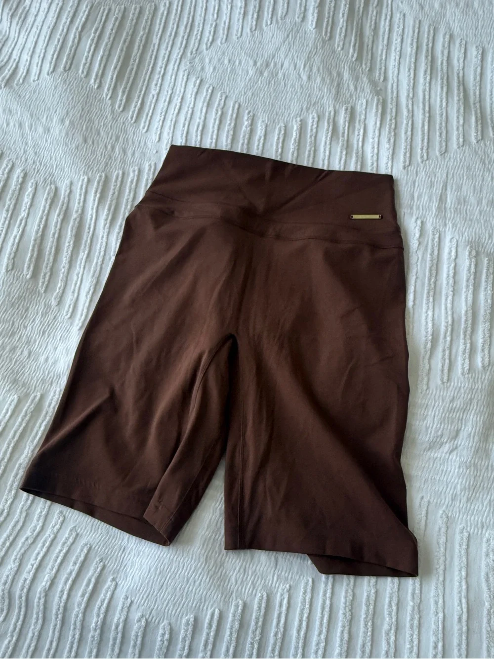 Gymshark x Whitney Simmons - High-Waist Brown Biker Shorts